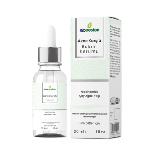 Biodestek Akne Kart, Niacinamide ve ay Aac Yal Cilt Bakm Serumu 30 ML